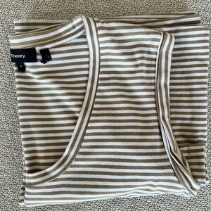 Sleeveless- striped scoop Theory T-shirt dress. Size S